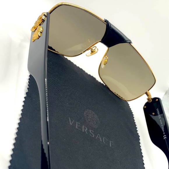 Versace - Baroque/Black & Gold Unisex - Sunglasses - Picture 3 of 5